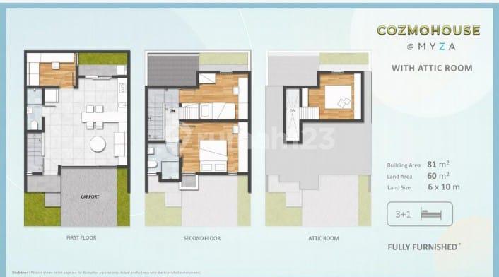 FOR SALE Ready-to-Live Millennial Flat House in Myza Cluster, BSD City Tangerang 2