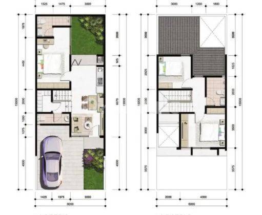 Disewakan Rumah Baru 2 Lantai Citra Garden Serpong Cluster Aeris Tipe Linnea 2