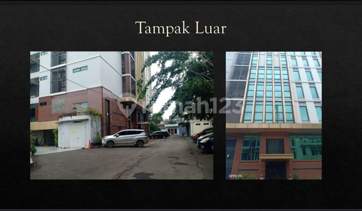 Dijual Gedung 7 Lantai Hadap Selatan Jl. Raya Kebayoran Baru Jakarta Selatan
