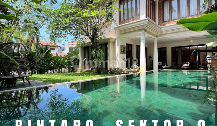 CHEAP LUXURY HOUSE BINTARO SECTOR 9 EXCLUSIVE CLUSTER READY TO LIVE IN WELL MAINTAINED