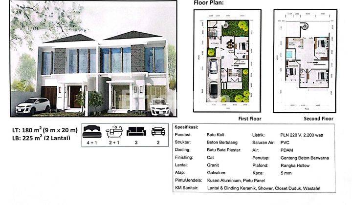 RUMAH 2 LANTAI, UTJ 10 JT LANGSUNG PILIH UNIT. FREE BIAYA BIAYA DAN LOKASI STRATEGIS!! 2