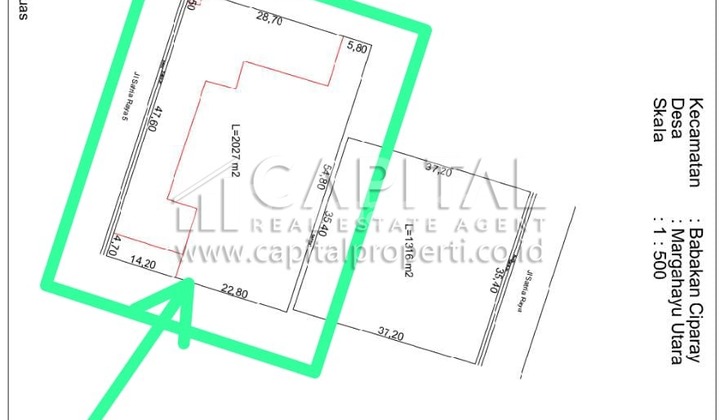 Dijualgudang, Ruang Kantor, Mess Pegawai Ditengah Kota, Caringin