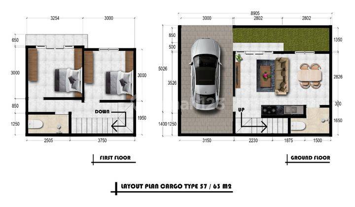 Rumah 200m Dari Jalan Raya Cargo 40 70 Pengerjaan One Gate 12