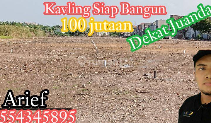 Kavling murah siap bangun 100 jutaan dekat juanda 1