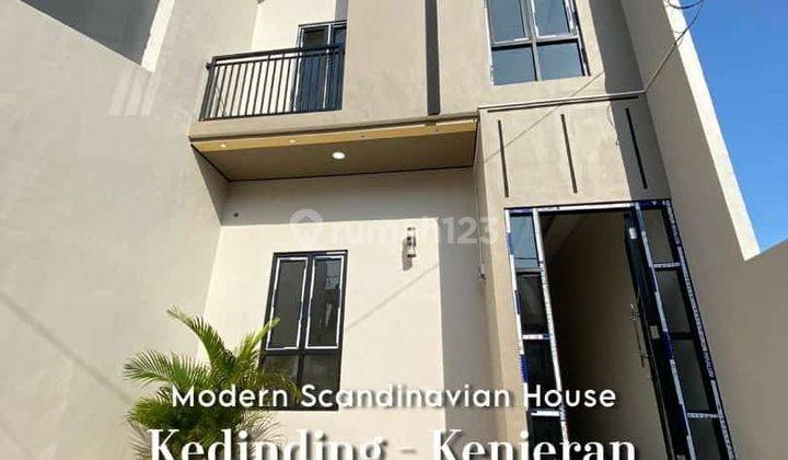 Rumah cantik Scandinavian 2 lantai surabaya utara 1