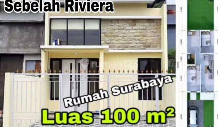 Rumah baru 600 jutaan, luas 100 m2 rungkut 1