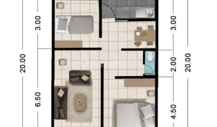 Rumah Baru 1 Lantai Siap Huni Luas 100 M2 2