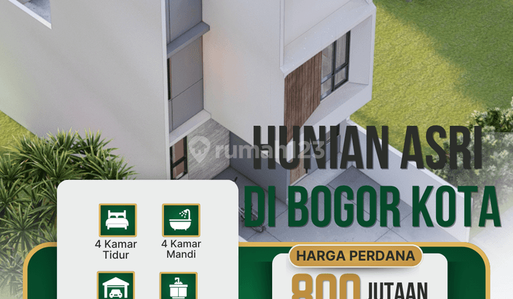 Rumah Sangat Strategis Dipusat Kota Hanya 5 Menit Ke St Kai Bogor 1