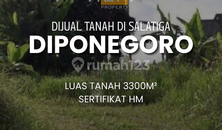 Dijual Tanah di Jalan Diponegoro Tengah Kota Salatiga