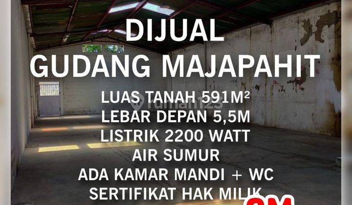 Dijual Gudang di jalan raya Majapahit, Semarang
 1