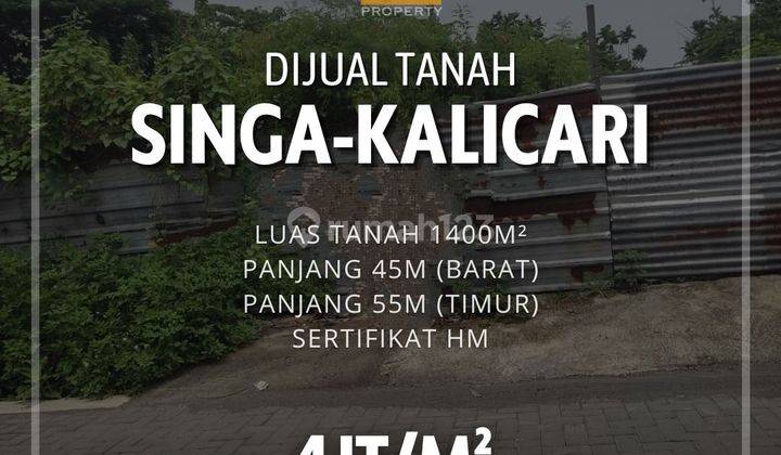 Dijual Tanah di Singa Kalicari Semarang Lebar 55 M 1