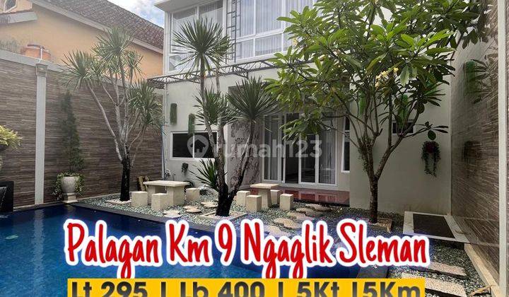 Rumah 2 Lantai Dengan Kolam Renang Pribadi Di Palagan Km 9 Ngaglik Sleman 1