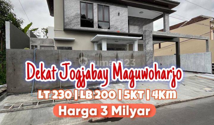 Rumah Mewah 2 Lantai Dekat Jogjabay Maguwoharjo Pinggir Jalan Wedomartani Ngemplak Sleman 1