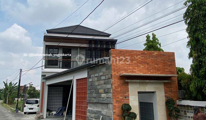 Rumah 2lantai Luas View Sawah Di Tegaltirto Berbah Dekat Jalan Raya Jogja Solo Dan Bandara Adisucipto 1