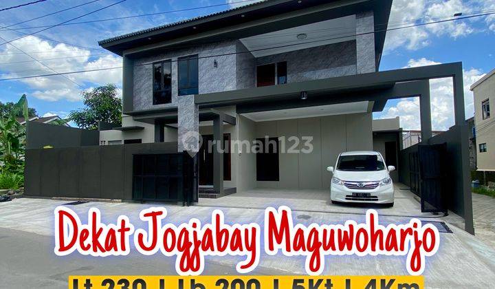 Rumah Mewah 2 Lantai Pinggir Jalan Aspal Wedomartani Sleman Dekat Jogjabay Maguwoharjo 1