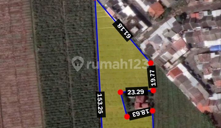 Dijual Tanah Kosong Strategis Nempel Jl Kabupaten 