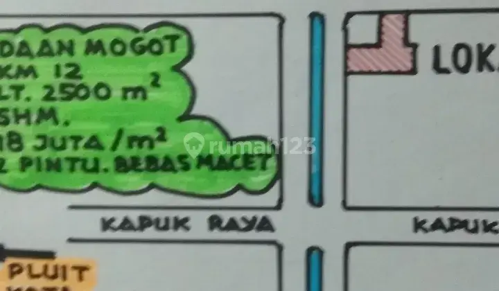 Tanah COCOK buat SHOWROOM, BENGKEL, HOTEL, KANTOR
