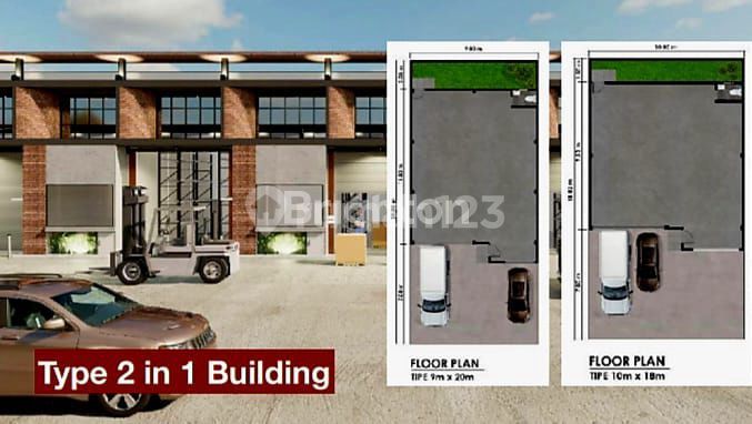 GUDANG MULTIGUNA-JAPANESE BIZPARK TYPE 2IN1 DI KAWASAN JABABEKA CIKARANG