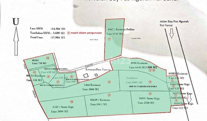 TANAH BYPASS NGURAH RAI 1,7 HA SANUR DENPASAR 2