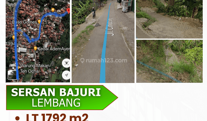 Tanah Dekat Lokasi Wisata di Sersan Bajuri Lembang Bandung 2