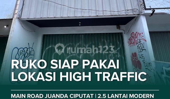 Ruko Untung di Area Ramai Juanda Ciputat Timur Rempoa Tangerang
