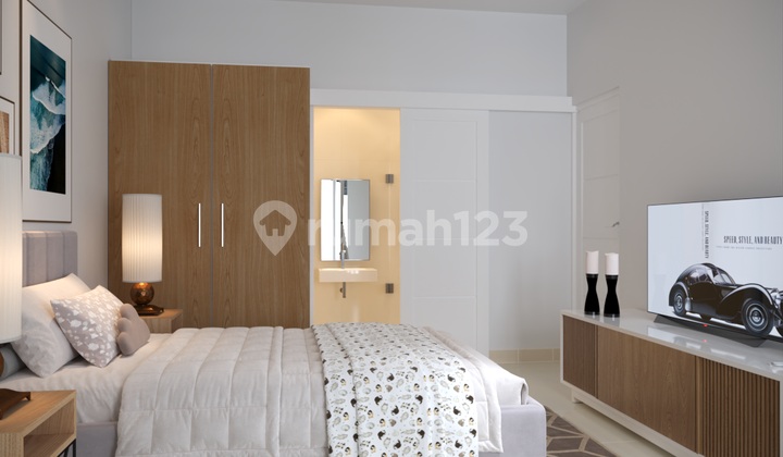 Modern Indent House 3 Bedrooms Cluster One Gate System in Mumbul Badung