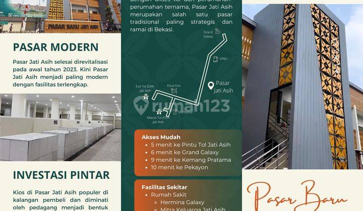 Kios Jati Asih Modern Dekat Grand Galaxy Pekayon Kemang Pratama
