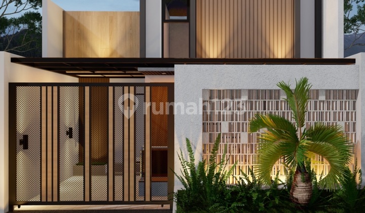 FOR SALE NEW MODERN 1.5-STORY HOUSE PLUS FULLY FURNISHED MEZZANINE IN KLAYATAN SUKUN, MALANG CITY