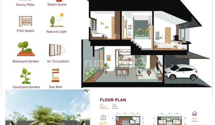 Rumah Tropical Fasilitas Lengkap di Ciracas Dekat LRT Jakarta Timur