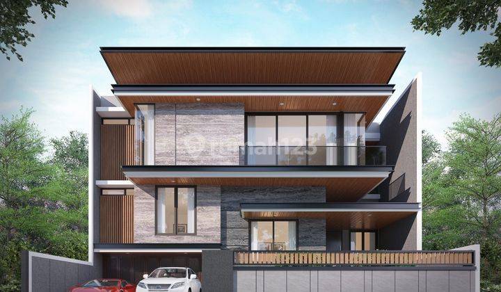 dijual rumah baru split level mewah citraland depan 1