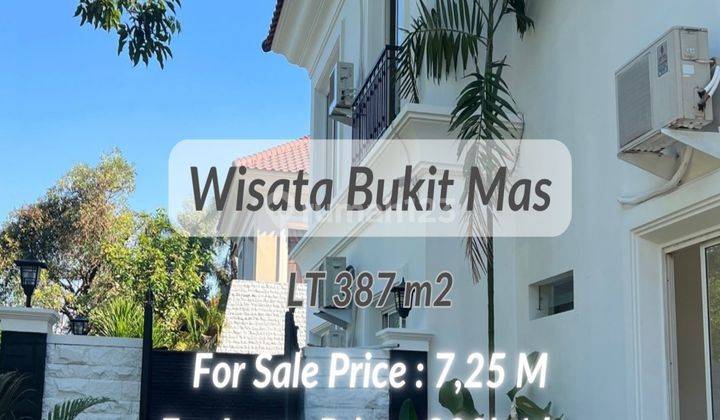 Disewakan Rumah  Furnished Baru Kolam Renang di Wisata bukit mas, Wiyung 1