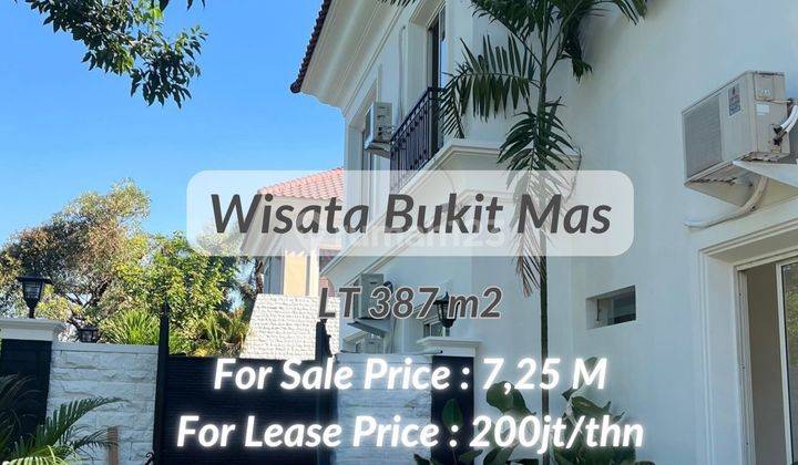 Dijual / DisewaKan Rumah Baru Dengan Kolam Renang Wisata Bukit Mas 1