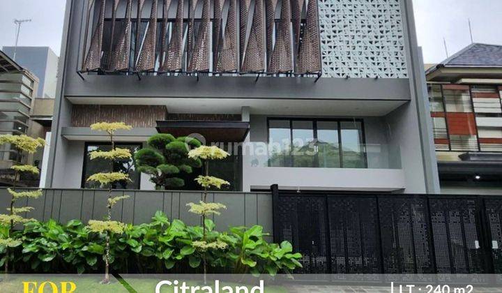 dijual rumah modern split level citraland utama 1