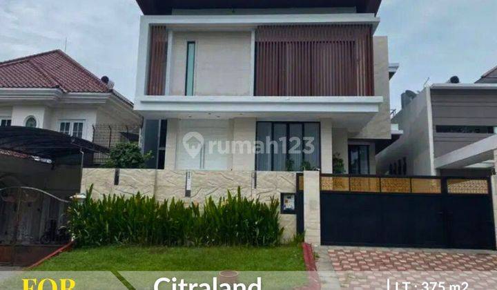 dijual disewakan rumah mewah citraland dengan kolam renang 1