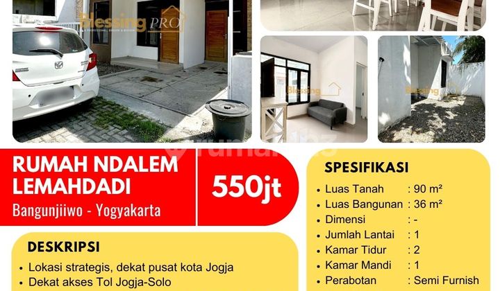 Dijual Rumah Semi Furnished di Ndalem Lemahdadi, Bangunjiwo, Bantul, Yogyakarta