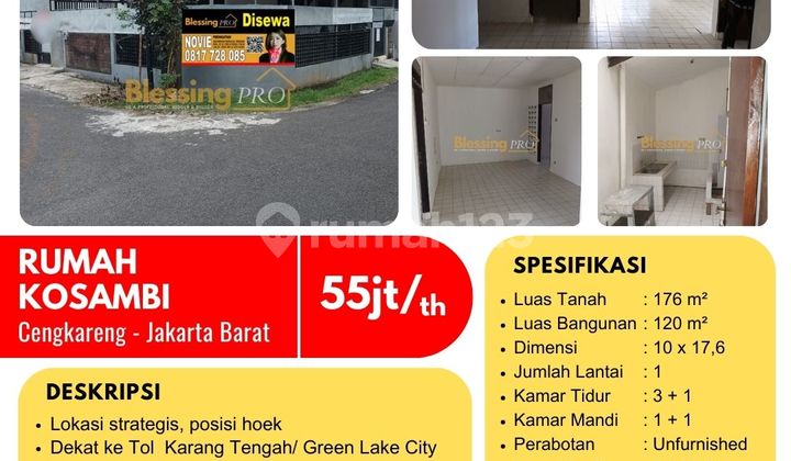 Disewakan Cepat Rumah Kosambi Baru, Jakarta Barat