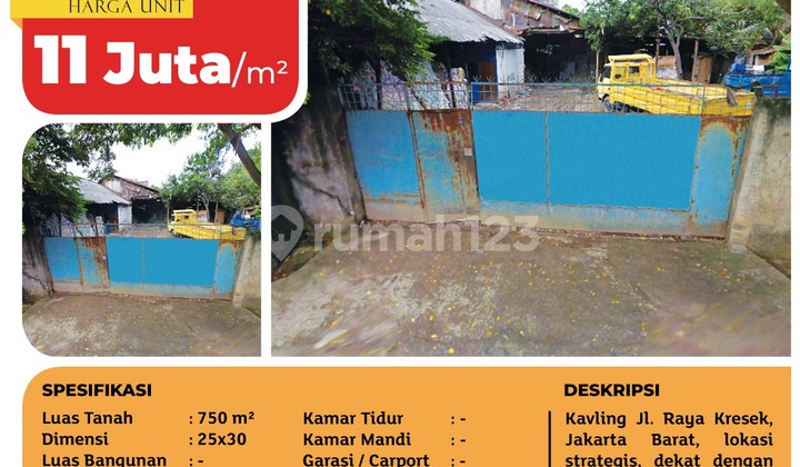 Dijual Cepat Kavling Kresek Raya, Strategis, Tangerang 1
