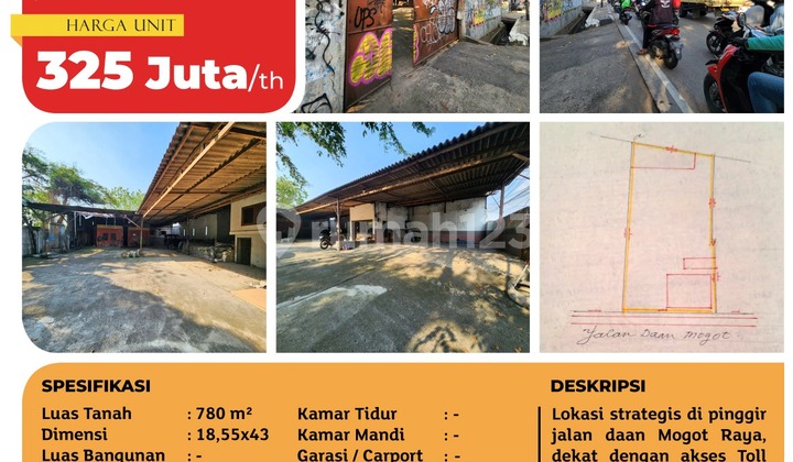 Disewakan Cepat Kavling Daan Mogot Raya, Jakarta Barat 1