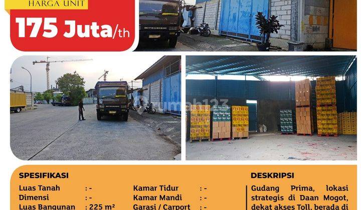 Disewakan Cepat Gudang Prima Daan Mogot, Jakarta Barat 1