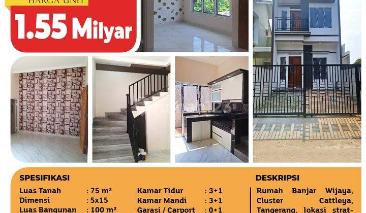 Dijual Cepat Rumah Cantik Minimalis Banjar Wijaya, Tangerang 2