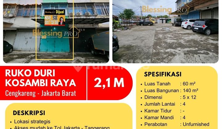 Dijual Cepat Ruko Duri Kosambi Raya, Cengkareng, Jakarta Barat Dijual Cepat Ruko Duri Kosambi Raya, Cengkareng, Jakarta Barat