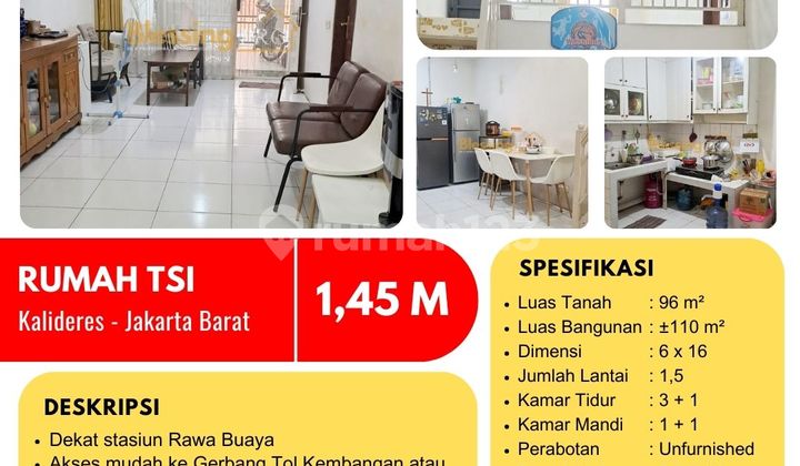 Dijual Rumah 1,5 Lantai Taman Semanan Indah (Tsi), Kalideres, Jakbar Dijual Rumah 1,5 Lantai Taman Semanan Indah (Tsi), Kalideres, Jakbar