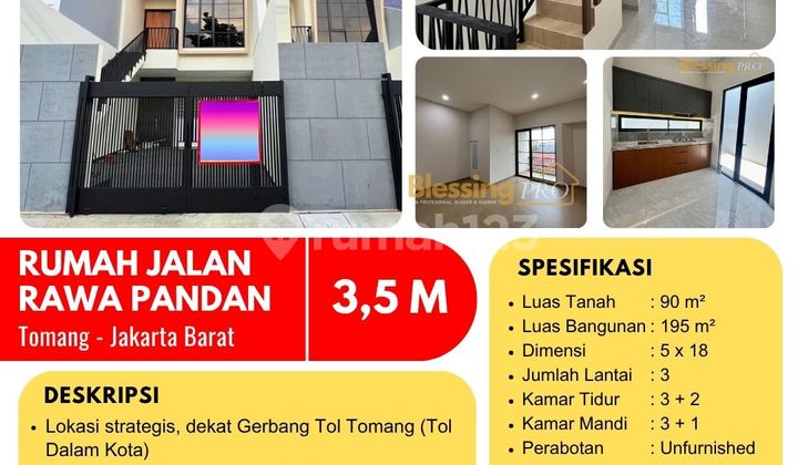 Dijual Rumah Baru di Palmerah, dekat Tomang, Jakarta Barat Dijual Rumah Baru di Palmerah, dekat Tomang, Jakarta Barat