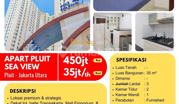 Dijual Cepat Apart Pluit Sea View, Pluit, Jakarta utara