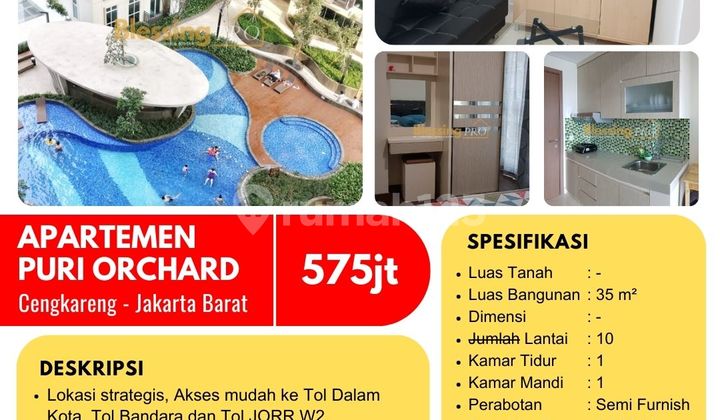 Dijual Apart Puri Orchard Tower Orange Grove, Cengkareng, Jakbar