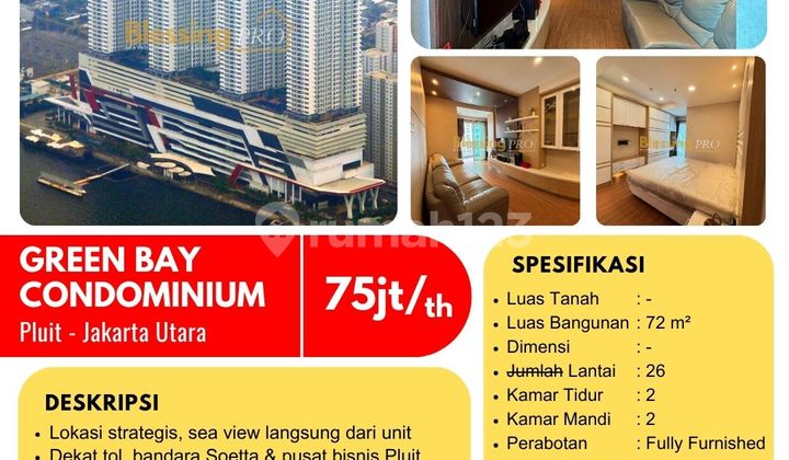 Disewakan Condominium Green Bay, Fully Furnished, Tinggal Bawa Koper Aja!