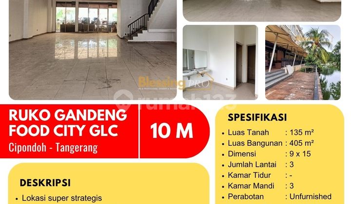 Dijual Cepat Ruko Gandeng Food City, Green Lake City, Tangerang