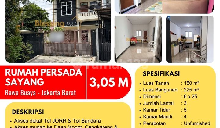 Dijual Rumah Komp. Persada Sayang, Rawa Buaya, Cengkareng