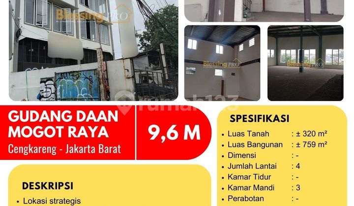 Dijual Gudang 4 Lantai Daan Mogot Raya, Cengkareng, Jakbar Dijual Gudang 4 Lantai Daan Mogot Raya, Cengkareng, Jakbar