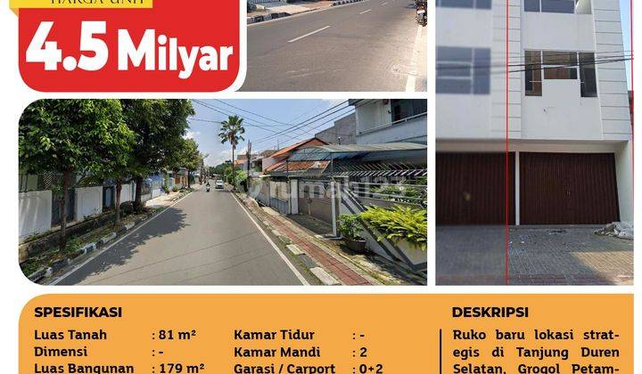 Dijual Cepat Ruko Tanjung Duren Selatan, Grogol, Jakarta Barat 2